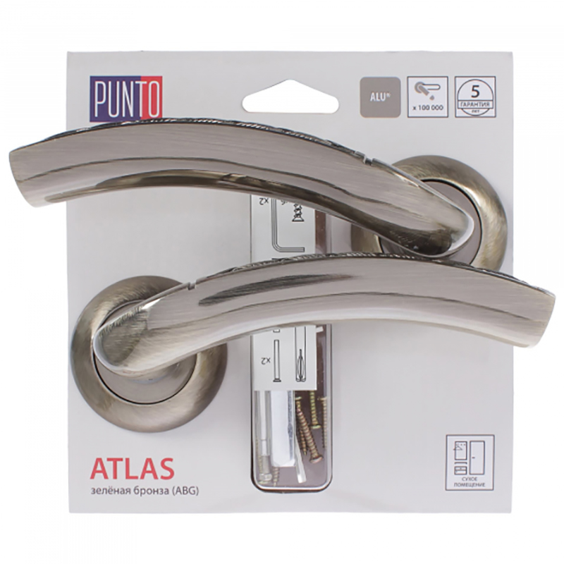 Ручка раздельная ATLAS TL/HD ABG-6 зеленая бронза